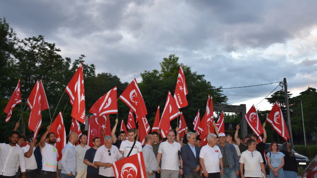 Protesto Mitingi -Devletin Çöküşüne dur demek için Üsküp te buluştuk